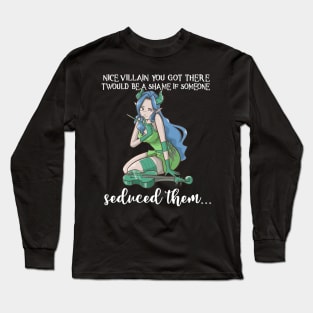 Bard Class Pen and Paper RPG Fun Roleplaying PnP Seduce Meme Long Sleeve T-Shirt